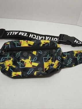 Pokemon Pikachu Gotta Catch Them All Fanny Hip Pack Belt Crossbody Bag Bioworld